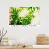 *~* AP25トラベルトロピカルヤシの木 – パーソナライズ ポスター (キッチン)