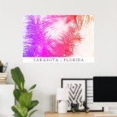 *~* AP25旅行エキゾチックなヤシの木 – パーソナライズ ポスター (ホームオフィス)