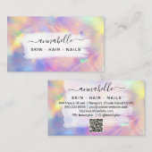 *~* AP26 OPALプリズムレインボーQRクリスタルエーテル 名刺 (正面/裏面)