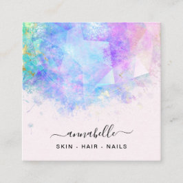 *～* AP26 OPALプリズムレインボーQR Etherealダンデリオン スクエア名刺