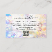 *~* AP26 OPALプリズム虹彩結晶Ethereal QR 名刺 (裏面)