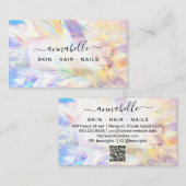 *~* AP26 OPALプリズム虹彩結晶Ethereal QR 名刺 (正面/裏面)