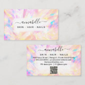 *～* AP26 OPAL QR虹彩結晶Etherealプリズム 名刺 (正面/裏面)