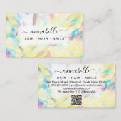 *～* AP26 OPAL Rainbow Crystal Ethereal QRプリズム 名刺 (正面/裏面)