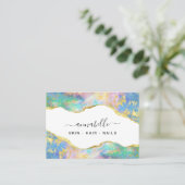 *~* AP26 OPAL Rainbow QR金ゴールドグリッターEthereal 名刺 (スタンド正面)