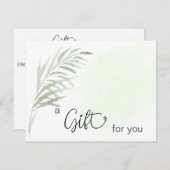 *~* AP29ギフト券ボタニカルシンプルリーフ (正面/裏面)