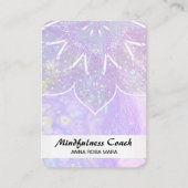 *~* AP2 Pastel抽象芸術QRコード曼荼羅箔  名刺 (正面)