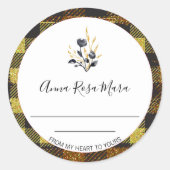 *~* AP30ジャムバッファロージンガム缶自家製ジェネリック ラウンドシール (正面)