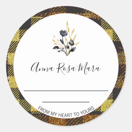 *~* AP30ジャムバッファロージンガム缶自家製ジェネリック ラウンドシール (正面)