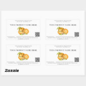 *~* AP30脱水果実QR写真 長方形シール (シート)