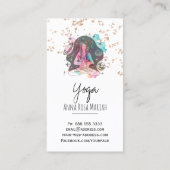 *~* AP33ヨグレインボーチャクラスピリチュアルグリッター 名刺 (裏面)