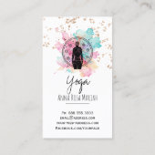 *~* AP33 Glitter Yoga Rainbow Chakra Spiritual  名刺 (裏面)