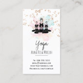 *~* AP33  Yoga Class Rainbow Chakra Spiritual  名刺 (裏面)