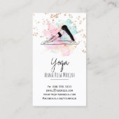 *~* AP33 Yoga Rainbow Chakra Spiritual Glitter 名刺 (裏面)