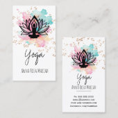 *~* AP33 Yoga Rainbow Chakra Spiritual Lotus 名刺 (正面/裏面)