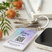 *~* AP36 QRプロモロゴアクリルキーチェグラデーションーン キーホルダー (正面右)