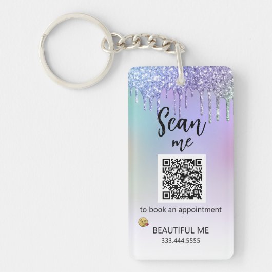 *~* AP36 QRプロモロゴアクリルキーチェグラデーションーン キーホルダー (正面)