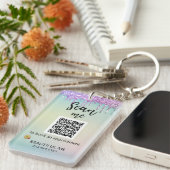 *~* AP36 QRプロモーション美しいアクリルグリッター キーホルダー (正面右)