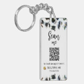 *~* AP36 QRプロモーション美しいレオパードアクリルキーチェーン キーホルダー (正面左)