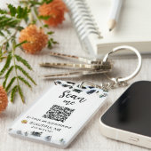 *~* AP36 QRプロモーション美しいレオパードアクリルキーチェーン キーホルダー (正面右)