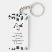 *~* AP36 QRプロモーション美しいレオパードアクリルキーチェーン キーホルダー (裏面)