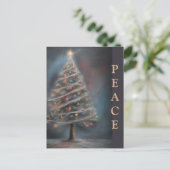 *~* AP44ヴィンテージソフトチョーククリスマスツリー写真 シーズンポストカード (スタンド正面)