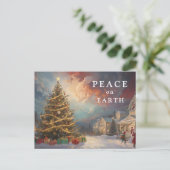 *~* AP44ヴィンテージ冬場クリスマスフォト シーズンポストカード (スタンド正面)