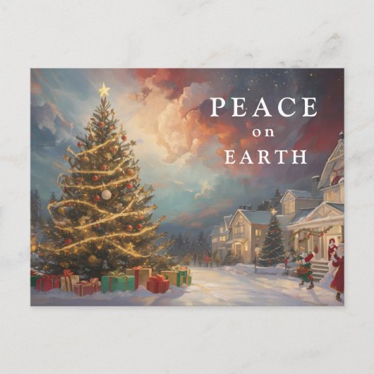 *~* AP44ヴィンテージ冬場クリスマスフォト シーズンポストカード (正面)