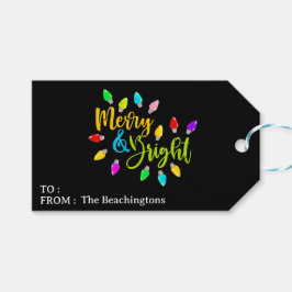 *~* AP44 PHOTO メリー Bright Christmas Giftラベル ギフトタグ