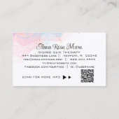 *~* AP46 Ethereal魔法エレガントグリッターQRロゴ 名刺 (裏面)