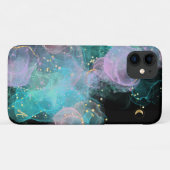 *~* AP46 Pastel Gold Glitter Abstract Ink  Case-Mate iPhoneケース (裏面(横))