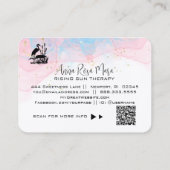 *~* AP46 QRエーテルビーチマーシュヘロンエレガント 名刺 (裏面)