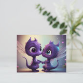 *~* AP48 写真 恐竜 漫画 ポストカード ドラゴン ディノ へようこそ (スタンド正面)