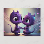 *~* AP48 PHOTO招待状ドラゴンDino漫画はがき ポストカード (正面)