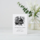 *~* AP49キャビン素朴コテージロッジQR 名刺 (スタンド正面)