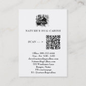 *~* AP49キャビン素朴コテージロッジQR 名刺 (裏面)