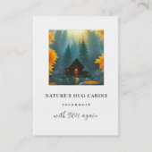 *~* AP49キャビン素朴コテージQRロゴ秋パインズ 名刺 (正面)