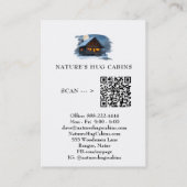 *~* AP49キャビ素朴ンコテージQRスノーウィームーン 名刺 (裏面)