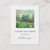 *~* AP49キャビ素朴ンコテージQR春の花 名刺 (正面)