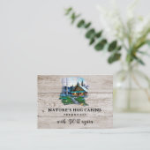 *~* AP49キャビ素朴ンQRウッドプランクス 名刺 (スタンド正面)