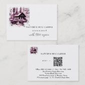 *~* AP49キャビ素朴ンQRコテージロッジ 名刺 (正面/裏面)