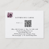 *~* AP49キャビ素朴ンQRコテージロッジ 名刺 (裏面)