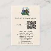 *~* AP49キャビ素朴ンQRコテージ春樺の木 名刺 (裏面)