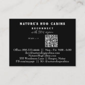 *~* AP49グリッター素朴漂白旧木材QR 名刺 (裏面)