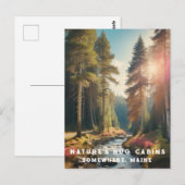 *~* AP49メインフォレストウッズストリームバケーション自然 ポストカード (正面/裏面)