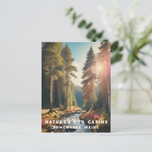 *~* AP49メーンフォレストウッズストリームバケーション ポストカード (スタンド正面)