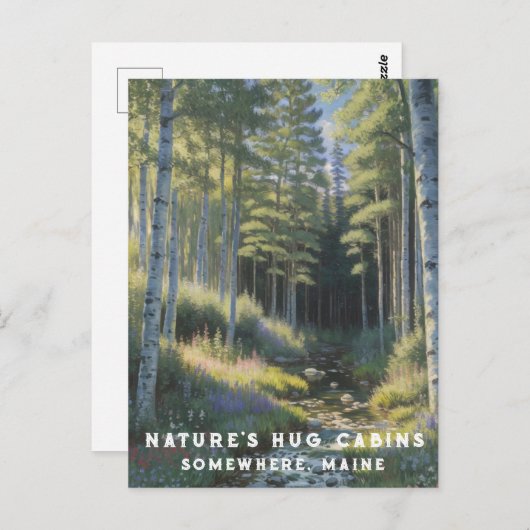 *~* AP49自然メーンフォレストウッズバケーションストリーム ポストカード (正面/裏面)