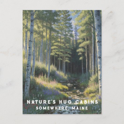 *~* AP49自然メーンフォレストウッズバケーションストリーム ポストカード (正面)
