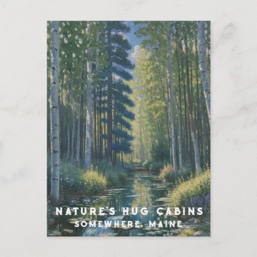 *~* AP49自然メーンフォレストウッズ睡蓮 ポストカード (正面)