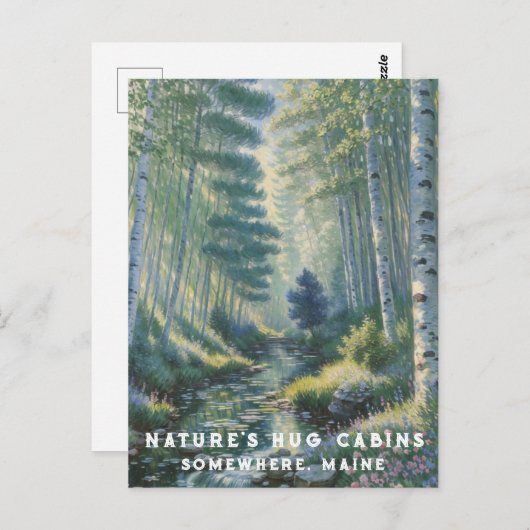 *~* AP49自然メーンフォレストフラワーズ睡蓮 ポストカード (正面/裏面)